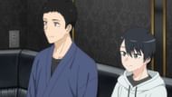 Amane and Gojo at the afterparty in My Dress-Up Darling season 2 episode 8 (Image via CloverWorks)